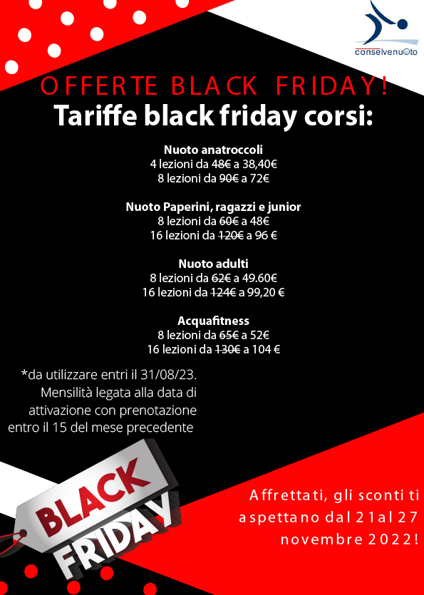  pre-saldi in vista del Black Friday: 11 giorni di offerte speciali  - CorCom